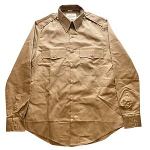 Marlow White Shirt Mens 15.5x34/35 R-C US Army Dress Style B Military Khaki